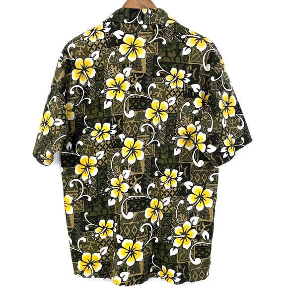 VTG Mormaii Mens Large Hawaiian Shirt Camp Tropical Beach Tiki Dad Floral Beachy - Picture 2 of 8